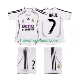 Jalkapallo Pelipaidat/Peliasut Real Madrid RAUL 7 2006 2007 Retro Lasten Kotipaita Lyhythihainen